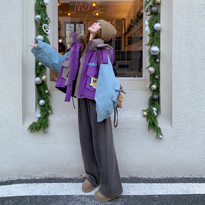 【档口 有货】潮流拼接牛仔羽绒服 2D122-2771-P320 控468图片