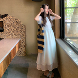 【档口现货】撞色仙女连衣裙2D122-2622-P135控188，女装连衣裙，2D122