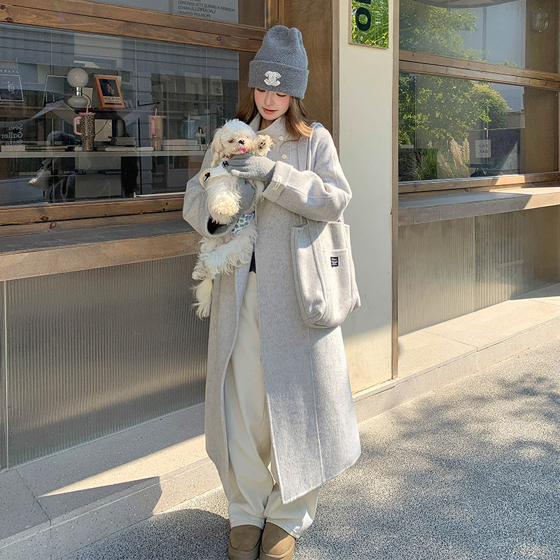 【档口有货】双面呢大衣(配包包）2D122-2734-P290控418，女装毛呢外套，2D122