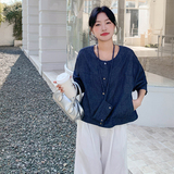 【档口有货】牛仔外套（配挂包）2D122-2715-P140控198，女装短外套，2D122