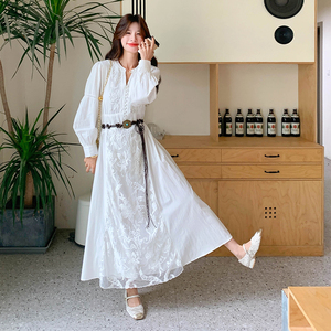 【档口有货】波西米亚连衣裙（配腰带） 2D122-2713-P155 控228图片