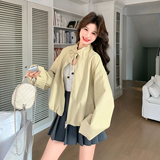 【档口有货】休闲绑带皮衣外套2D122-2803-P150控218，女装短外套，2D122