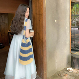 【档口现货】撞色仙女连衣裙2D122-2622-P135控188，女装连衣裙，2D122