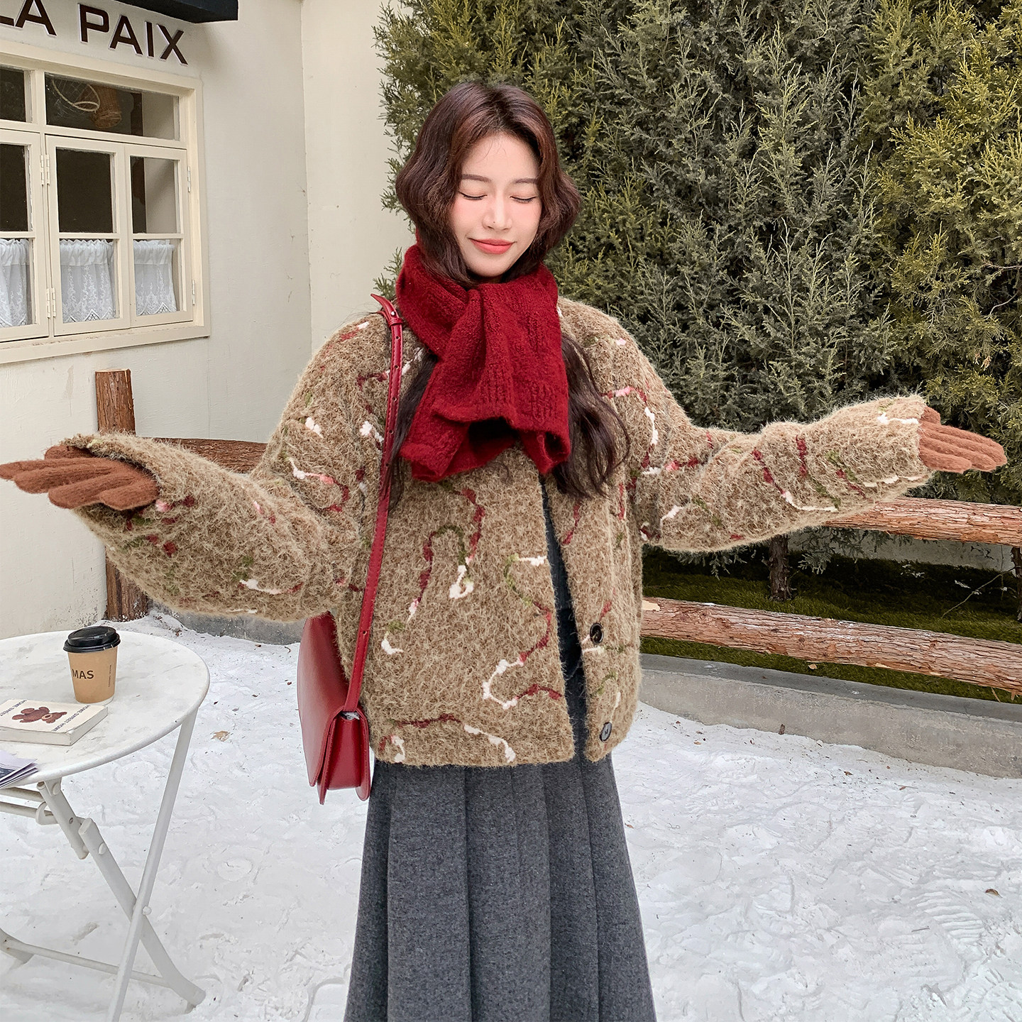【有货】夹棉加厚毛绒外套2D122-2759-P180控278,女装棉衣/棉服,2D122