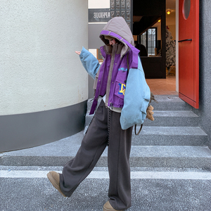 【档口 有货】潮流拼接牛仔羽绒服 2D122-2771-P320 控468图片