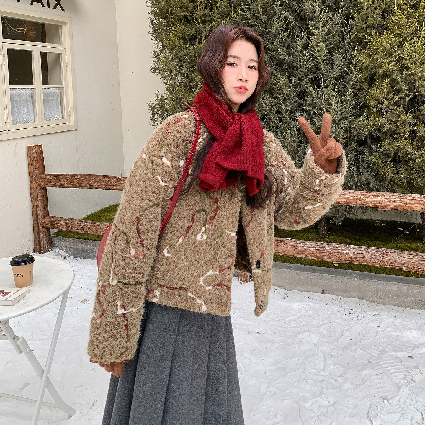 【有货】夹棉加厚毛绒外套2D122-2759-P180控278,女装棉衣/棉服,2D122