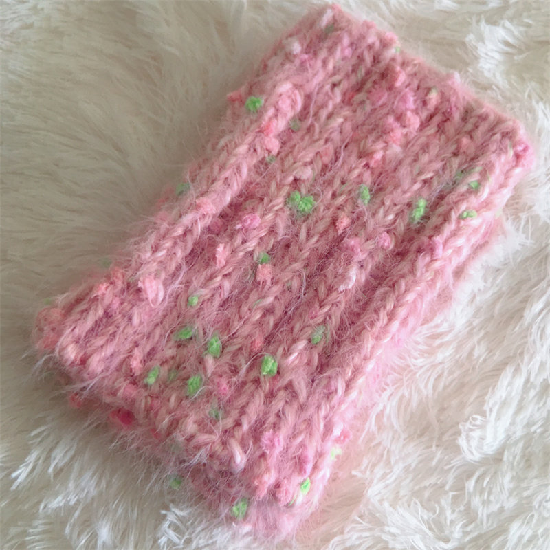 原创设计手混线手工编织小童袜套女童可爱保暖袜宝宝冬时尚毛线袜