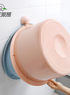双庆壁挂式夹子洗脸盆强力吸盘