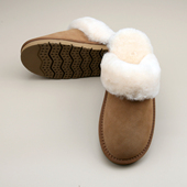 防滑加厚保暖真皮毛棉拖鞋 冬季 澳洲皮毛一体大码 男女羊毛拖鞋 新款