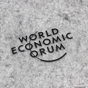 地球背后的操控者集会世界经济论坛logo贴纸标志汽车电动车电脑贴