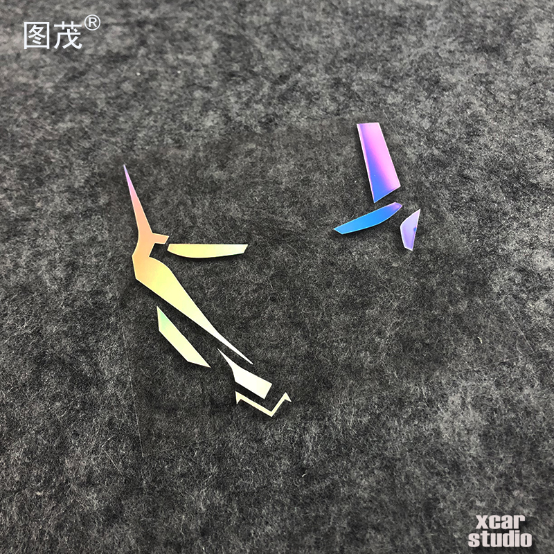 钢铁侠人物头像剪影版镂空雕刻汽车电动车电脑箱包防水反光贴纸