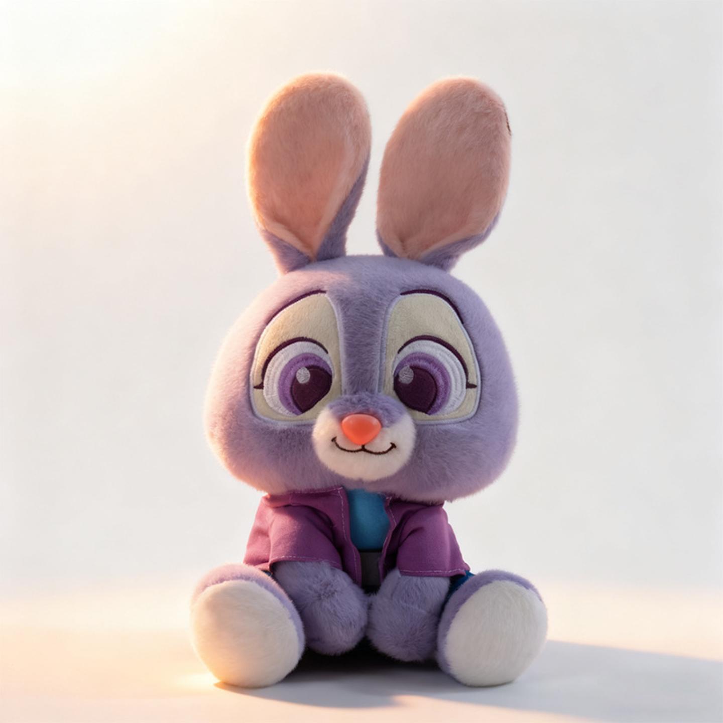 疯狂动物城朱迪尼克毛绒公仔