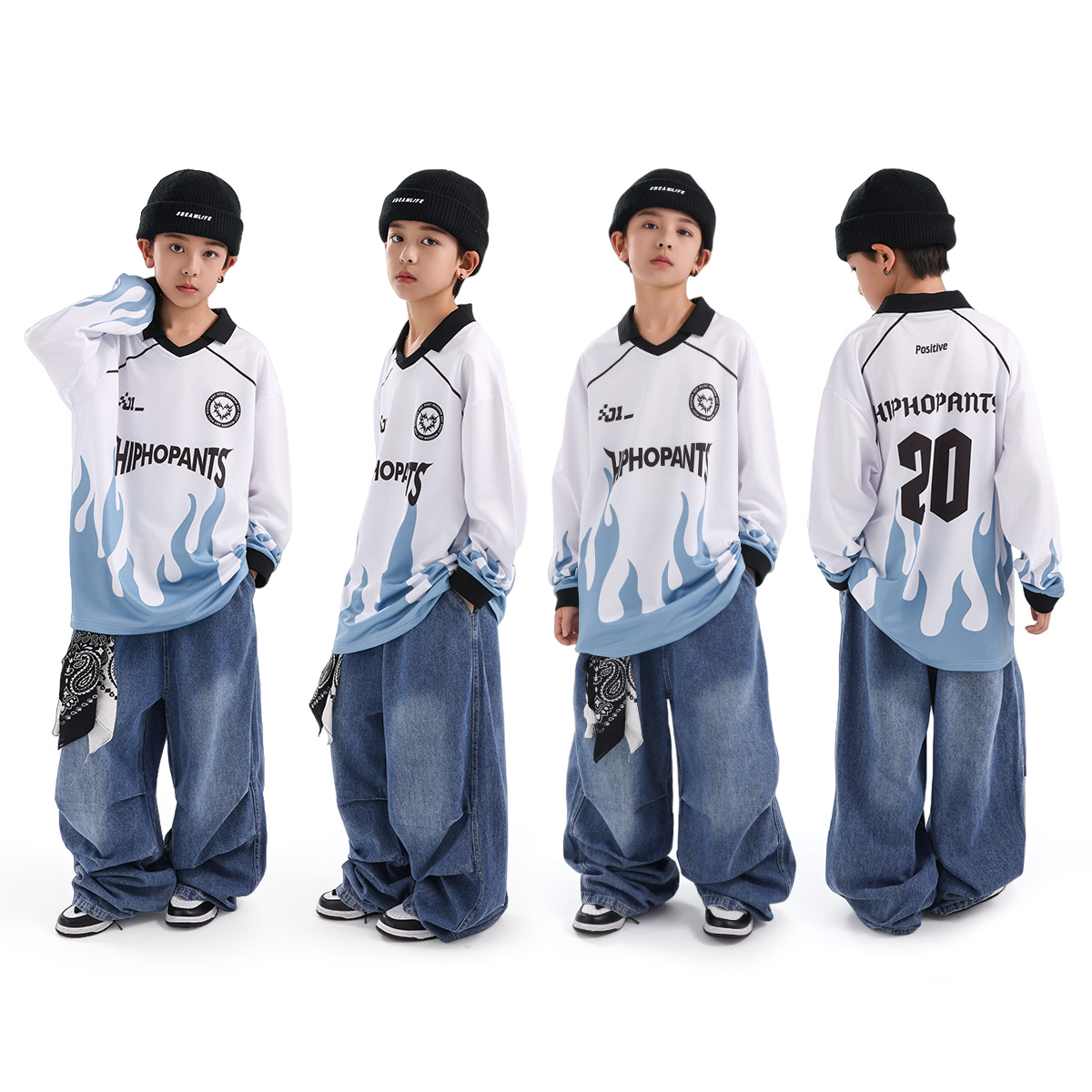 智多豆儿童街舞潮服套装男童