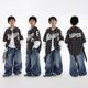 嘻哈儿童街舞潮服套装 男童酷帅棒球服少儿hiphop潮牌街舞表演出服