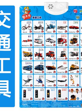 幼儿童有声挂图全套拼音早教语音发声宝宝看图识字认物0-3岁6