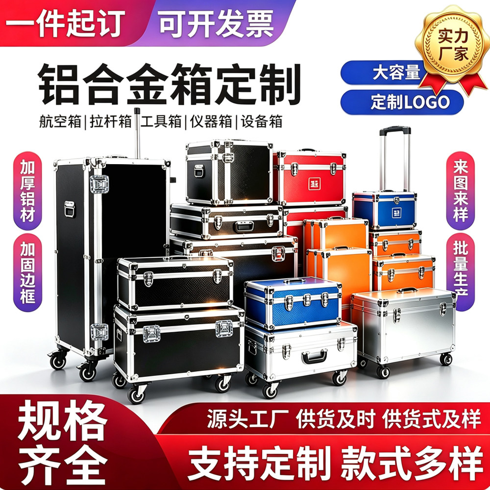 定做铝合金箱航空箱设备仪器箱图片