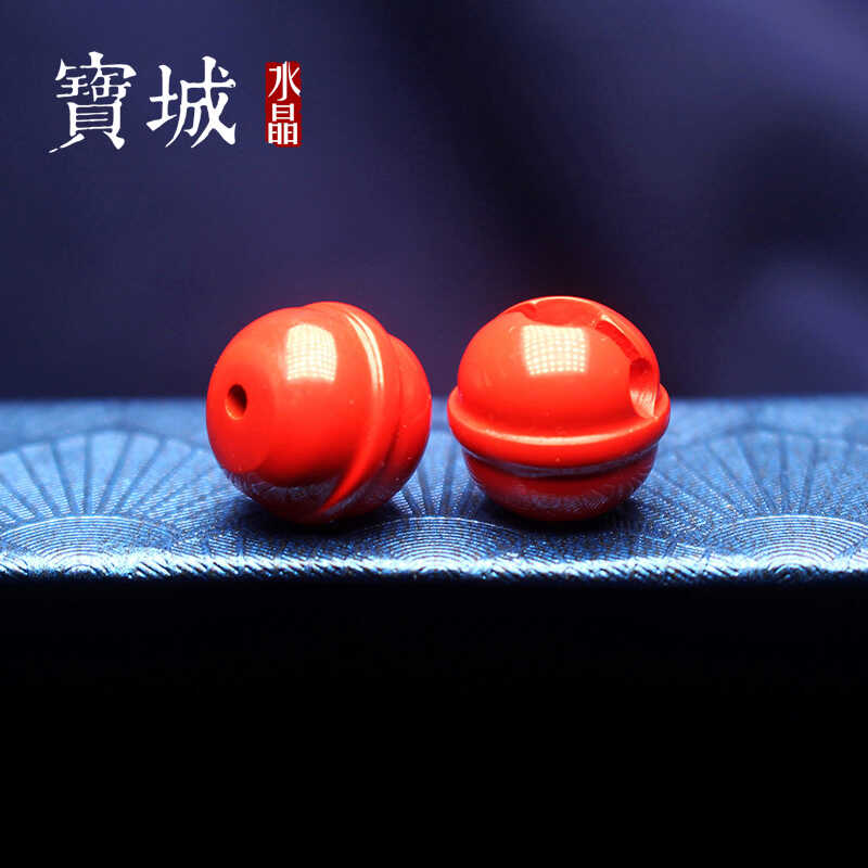 天然朱砂隔珠【支持鉴定】