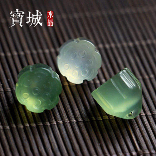 diy岫玉挂件项链配饰吊坠