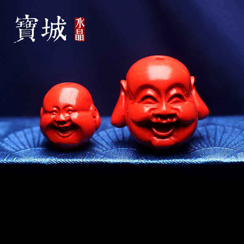 天然朱砂隔珠【支持鉴定】