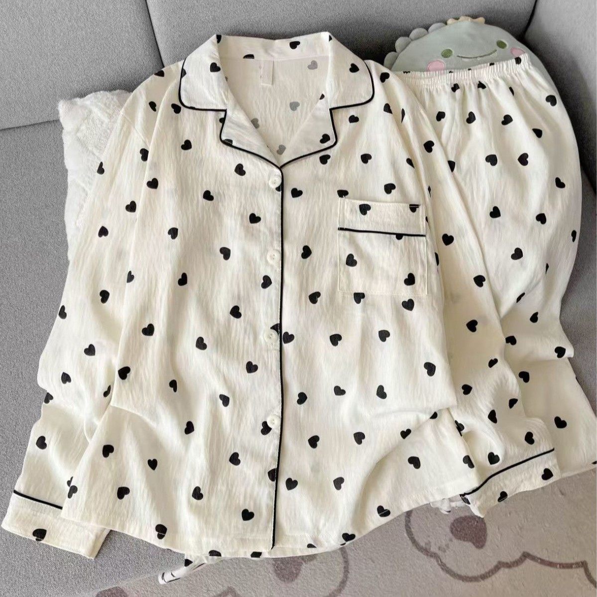 2025春秋款开衫云朵棉卡通睡衣套装长袖长裤可爱宽松休闲家居服秋,女士内衣/男士内衣/家居服,睡袍/浴袍,淘宝优惠券,粉丝福利购,淘宝优惠卷