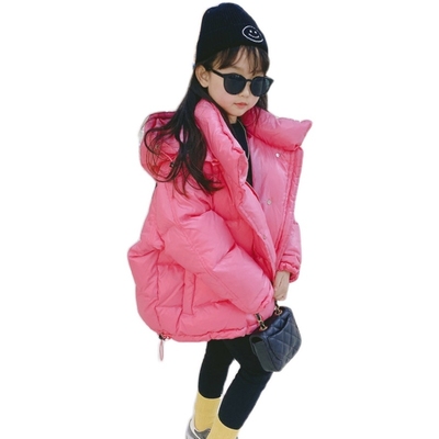 反季儿童羽绒服连帽中大童男女宝宝免洗短款加厚内胆外套潮流洋气