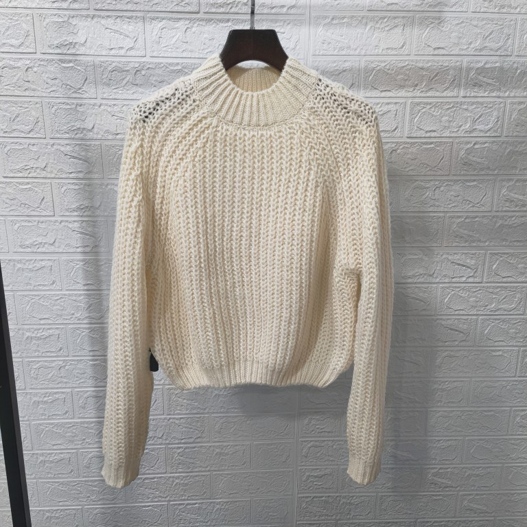 欧货慵懒高级感超好看粗线针织衫上衣2022爆款精致高领毛衣女秋冬