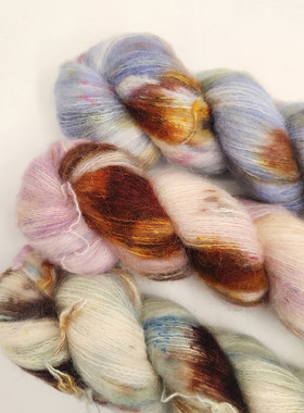 SYS Brushed Deluxe 丹麦进口毛线手染线羊驼羊绒拉毛线50克400米