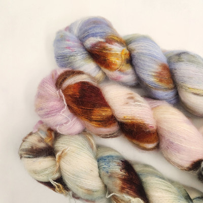 SYS Brushed Deluxe 丹麦进口毛线手染线羊驼羊绒拉毛线50克400米