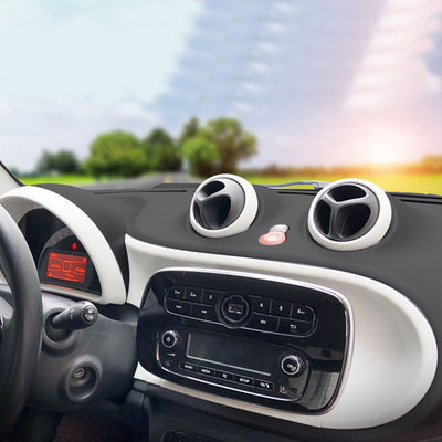 新款奔驰smart汽车中控台装饰框斯玛特forfwo改装配件内饰贴防刮