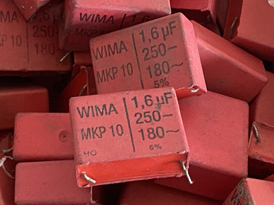 拆件WIMA. MKP10红威玛电容1.6UF250V脚距28mm