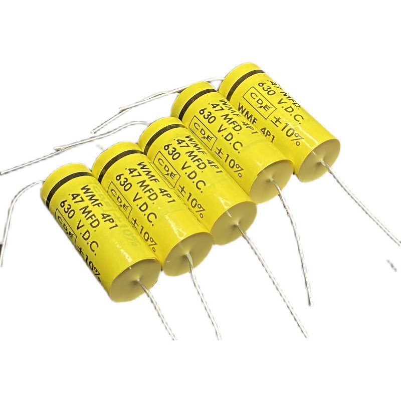 原装美国黄皮WMF4P1 CDE早期胆机机耦合发烧电容 0.47UF 630V