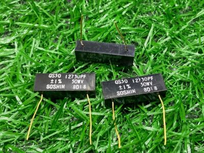 日本双信SOSHIN镀金脚电容2643P 50WV  工厂余货库存全新