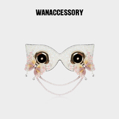 WANACCESSORY万蔻2024猫头鹰换脸包配饰面具眼睛原创设计