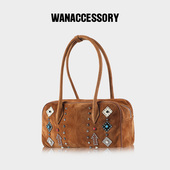 WANACCESSORY万蔻W SERIES系列图腾单肩保龄球包 原创设计