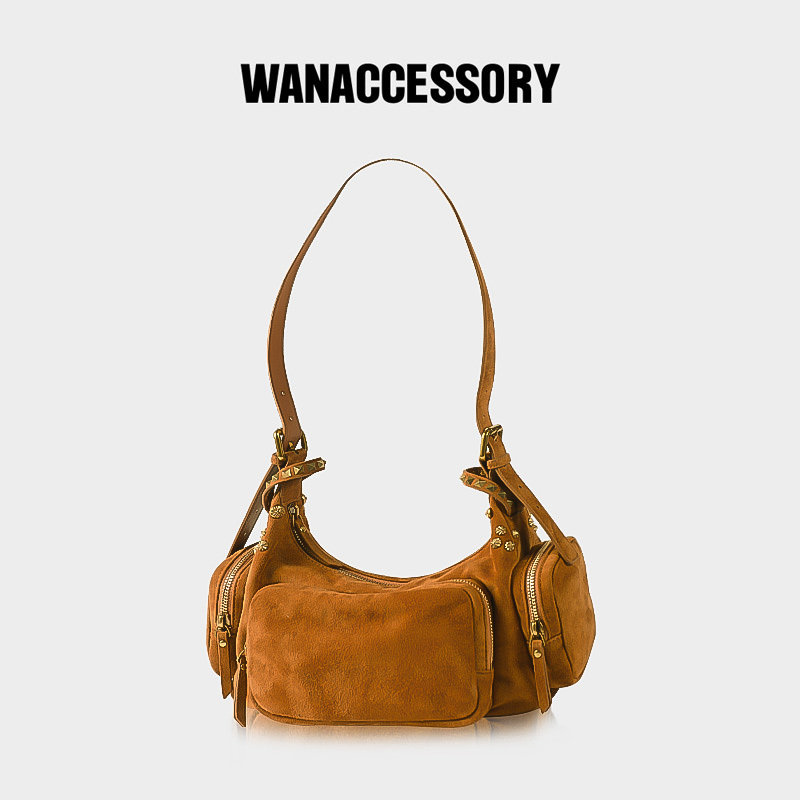 WANACCESSORY万蔻W SERIES系列头层牛皮Bushwick小号Tote保龄球包
