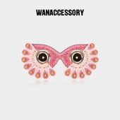 WANACCESSORY万蔻2023璀璨猫头鹰换脸包配饰面具眼睛原创设计