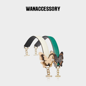 WANACCESSORY万蔻2023猫头鹰换脸包配饰配件蝴蝶提手肩带原创设计