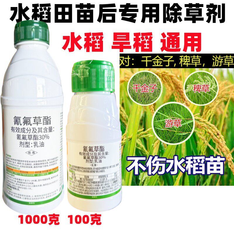 整箱发30%氰氟草酯水稻田除草剂