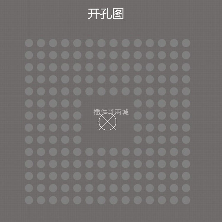 LPC3130FET180植球钢网订做LPC54606J256ET180钢片TFBGA180植珠网