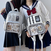 狩猎计划 呜咚小铺原创日常透明双肩二次元 吧唧校园书包痛包女
