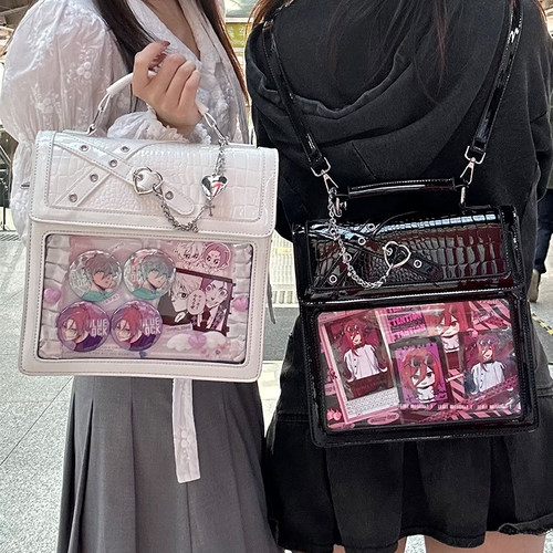 呜咚原创哥特辣妹透明二次元痛包