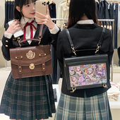 英川高校 呜咚小铺原创日常百搭二次元 jk透明吧唧双肩痛包包女