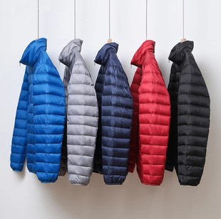 轻薄羽绒服男立领外穿青年短款90白鸭绒轻便修身外套2025秋冬新款