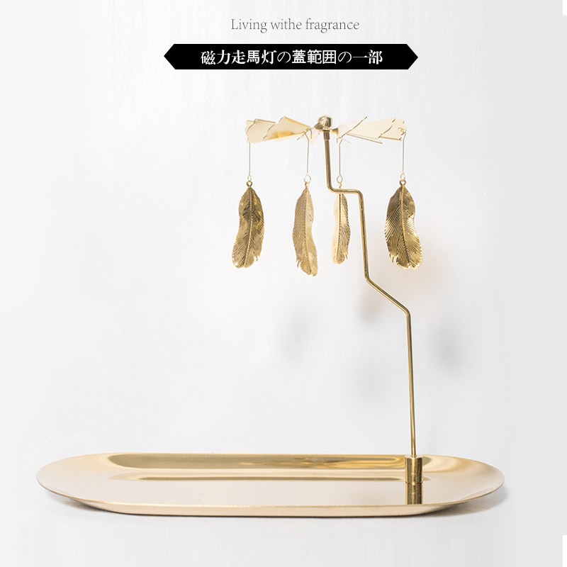 旋转烛台摆件香薰蜡烛托盘浪漫烛光走马灯套装托台礼物磁力可移动,家居饰品,香薰托盘,淘宝优惠券,粉丝福利购,淘宝优惠卷