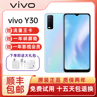 全网通4G 6.51英寸大屏幕大电池大内存智能手机 骁龙460 Y30 vivo