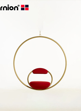 创意设计师家具hanging hoop chair泡泡椅极简现代阳台悬挂吊椅