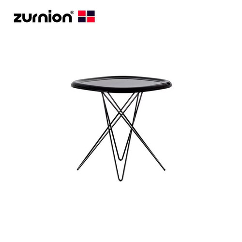 zurnion创意设计师家具pizza table比萨茶几简约轻奢金属边角几