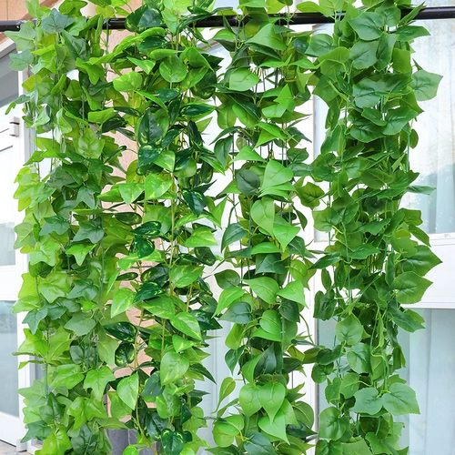 Имитация ротанга, зеленые листья редиса, украшение, искусственные листья, зеленые лозы, пластиковые цветочные лозы, водопроводные трубы, чтобы заблокировать кондиционер, зеленые листья, цветы