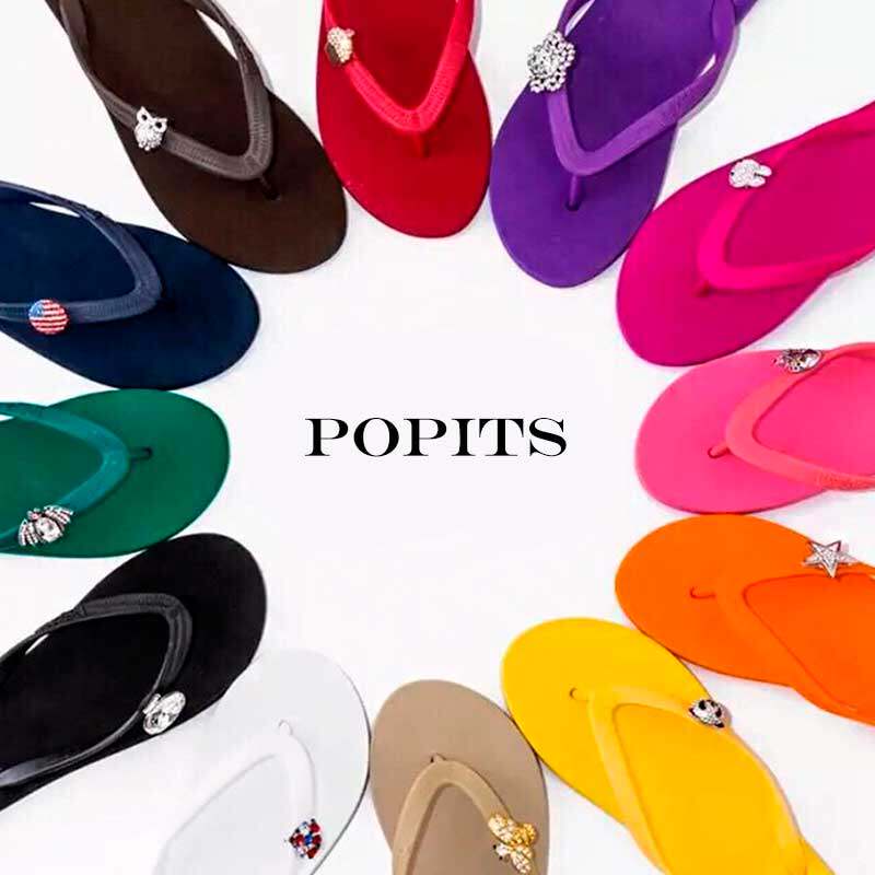 Popits美国轻奢人字拖海边度假