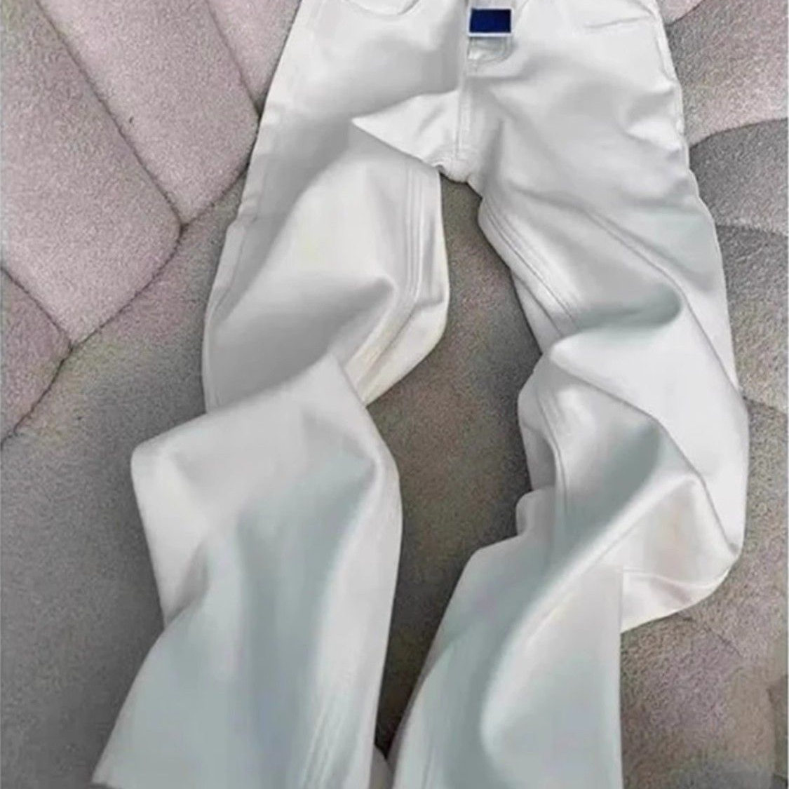 vibe裤子潮牌复古宽松直筒阔腿裤